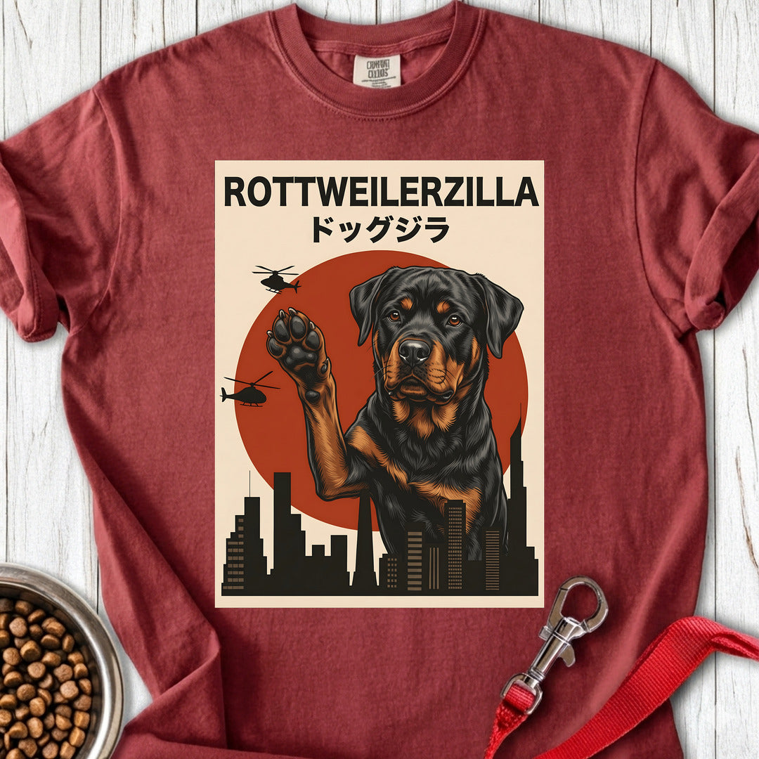Rottweilerzilla Premium Tee — Brick