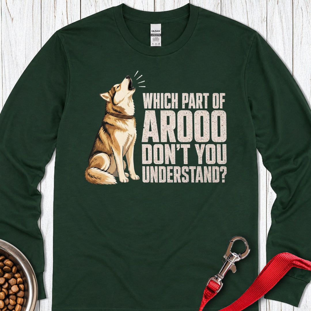 Sable Husky Howl Long Sleeve — Forest Green