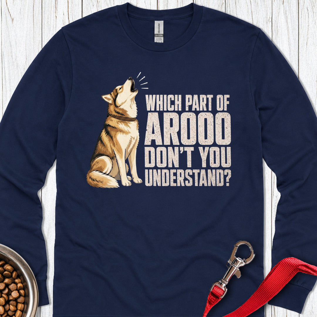 Sable Husky Howl Long Sleeve — Navy
