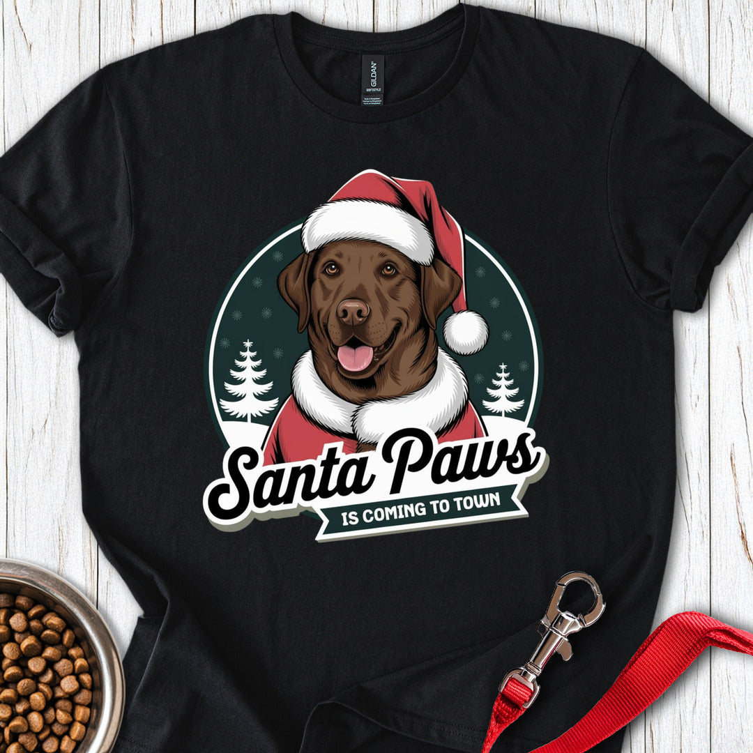 Santa Paws Labrador Christmas Black