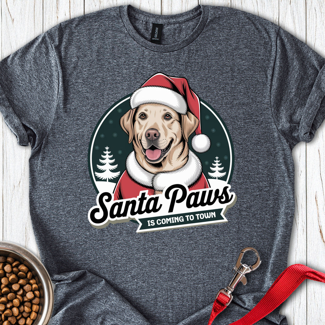 Santa Paws Labrador Christmas Dark Heather