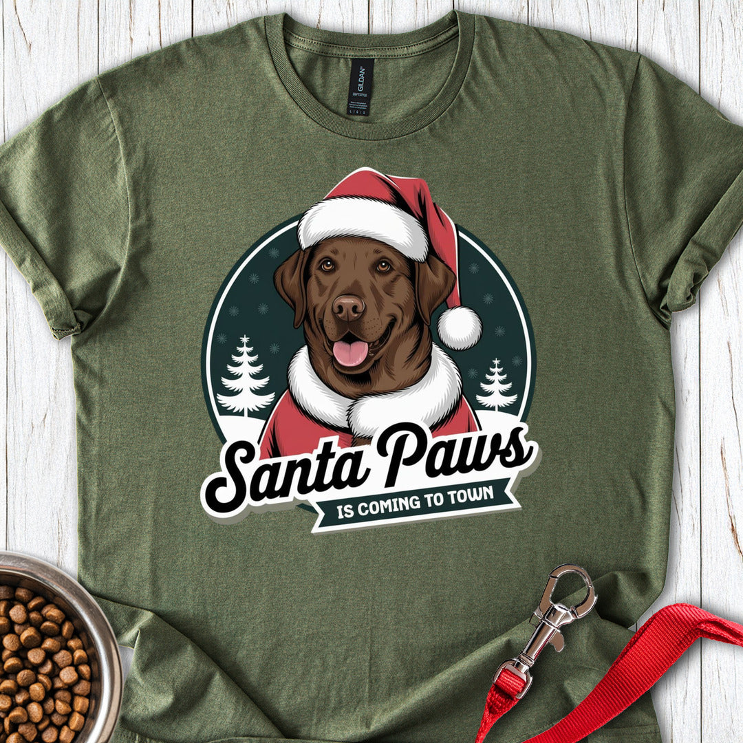 Santa Paws Labrador Christmas Military Green