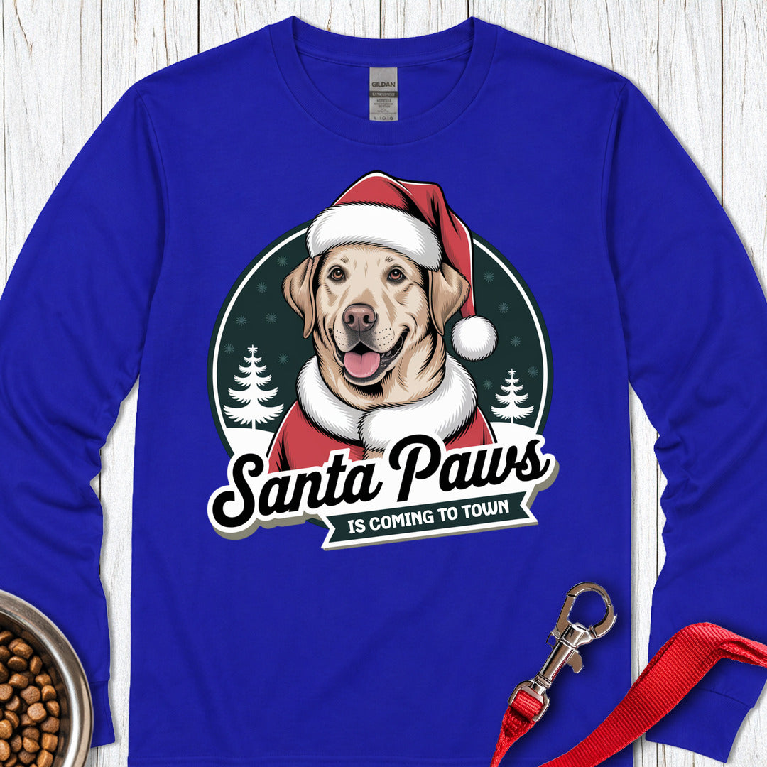 Santa Paws Labrador Long Sleeve — Royal