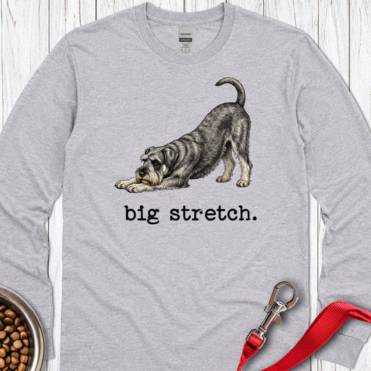 Schnauzer Big Stretch Long Sleeve Sport Grey
