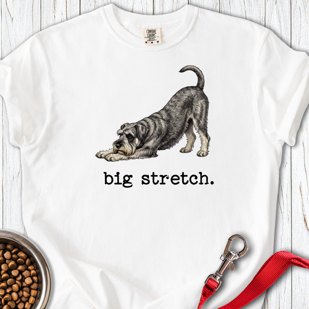 Schnauzer Big Stretch Premium Tee — White