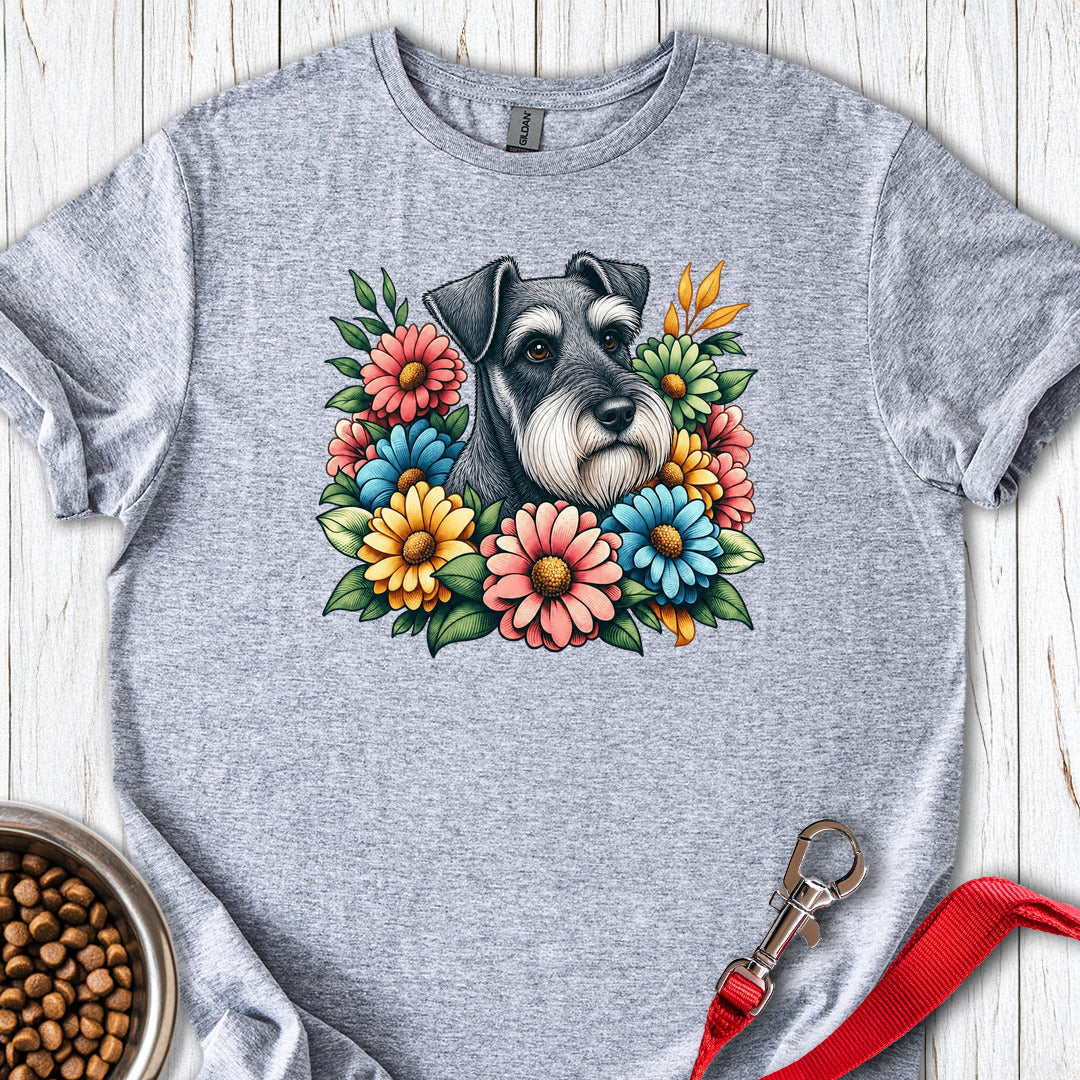 Schnauzer Floral — Sport Grey