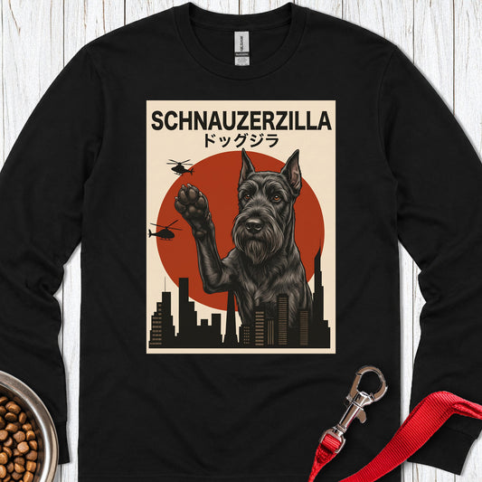 Schnauzer Schnauzerzilla Long Sleeve Black