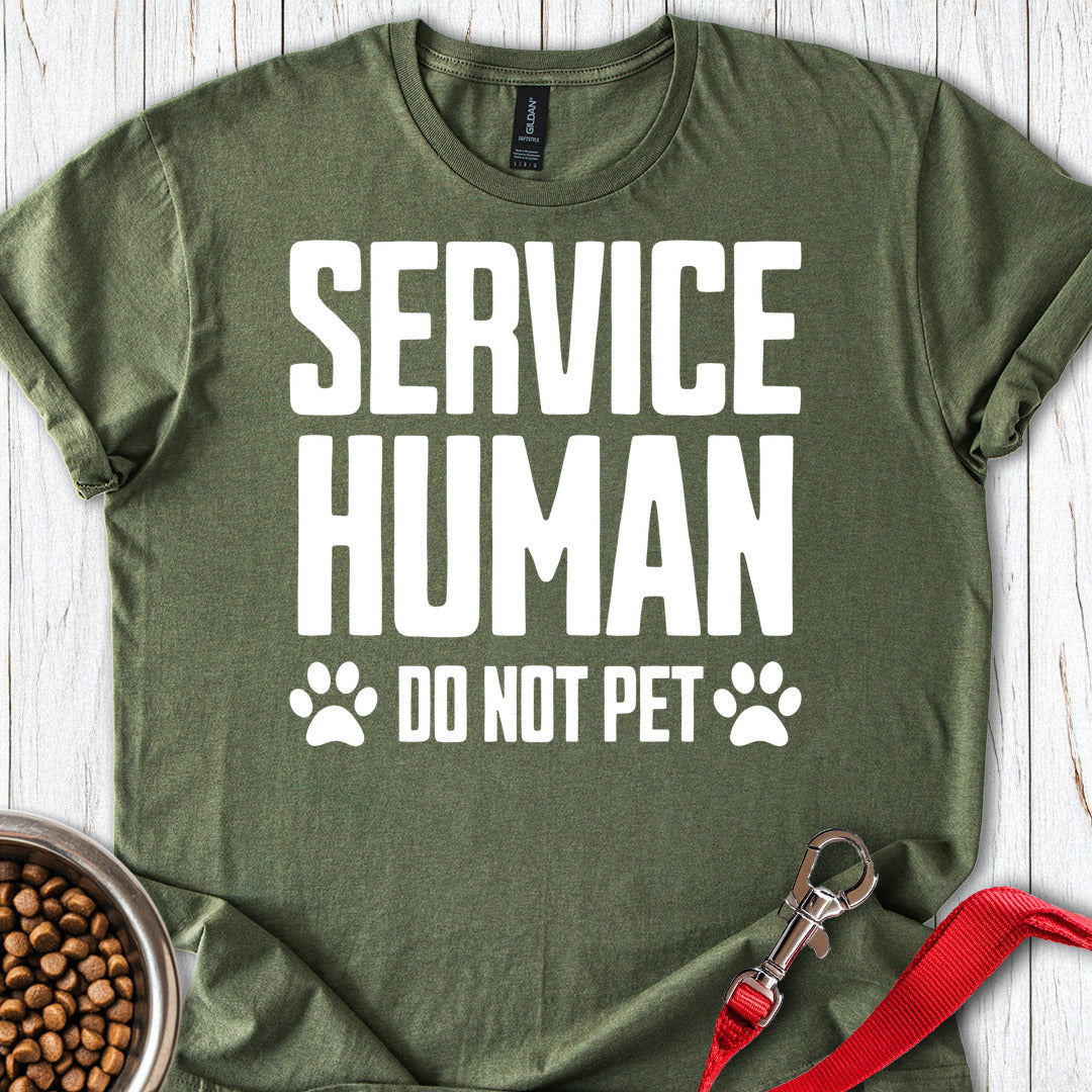 Service Human Dog Military Green