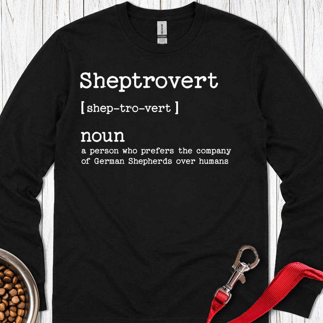 Sheptrovert German Shepherd Long Sleeve — Black