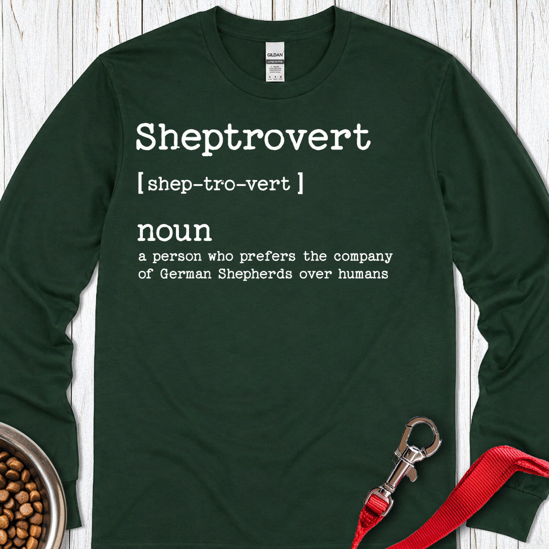 Sheptrovert German Shepherd Long Sleeve — Forest Green