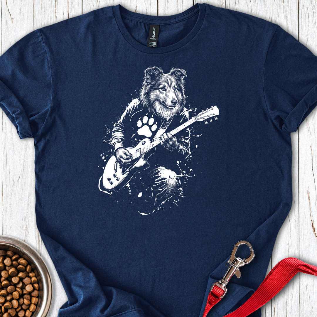 Shetland Sheepdog Guitar — Navy