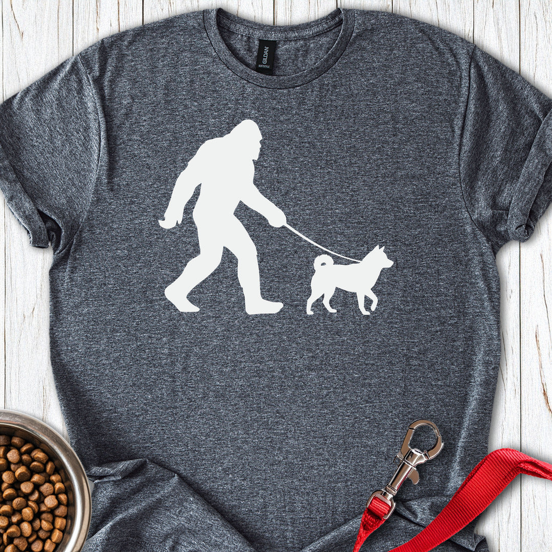 Shiba Inu Bigfoot Dark Heather