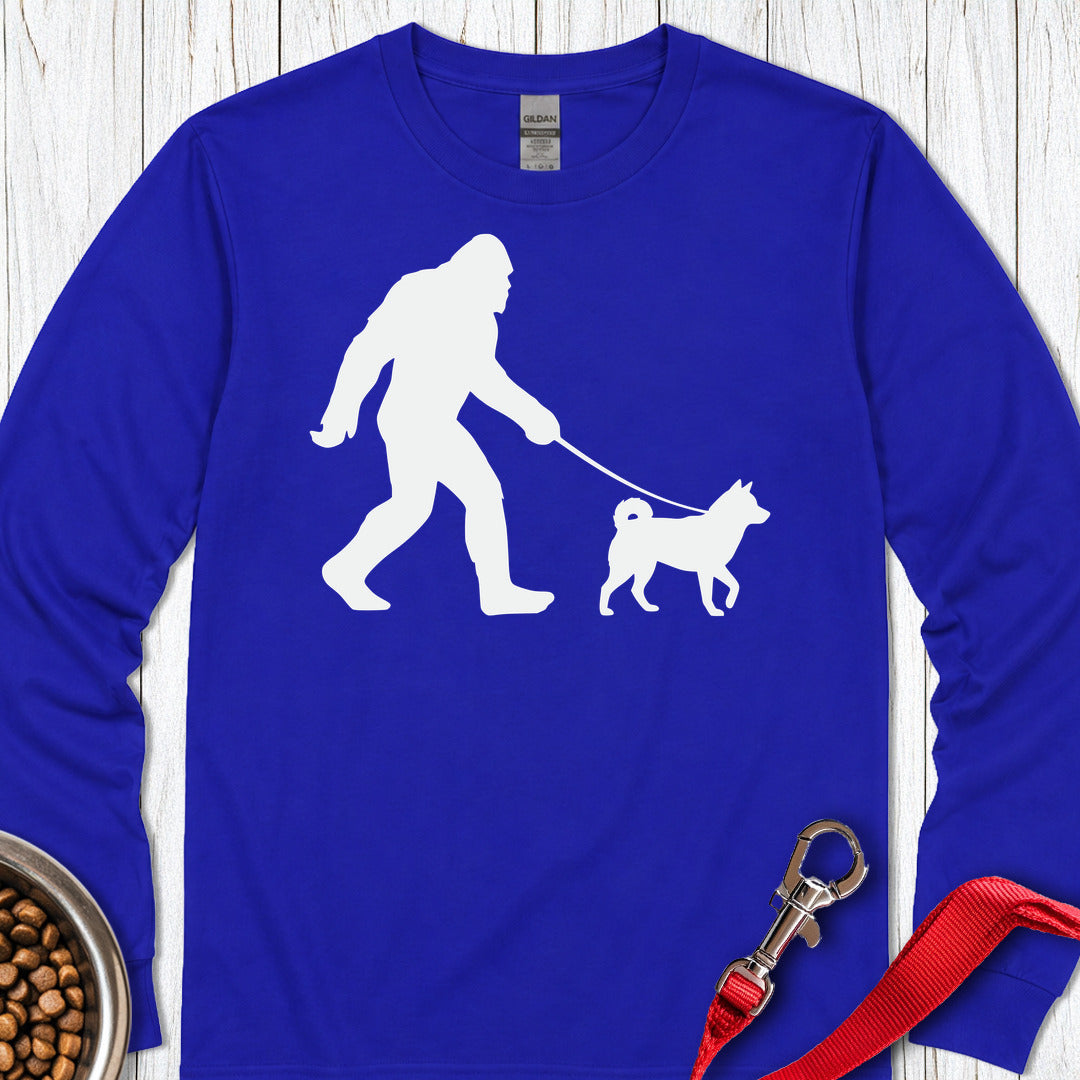 Shiba Inu Bigfoot Long Sleeve — Royal