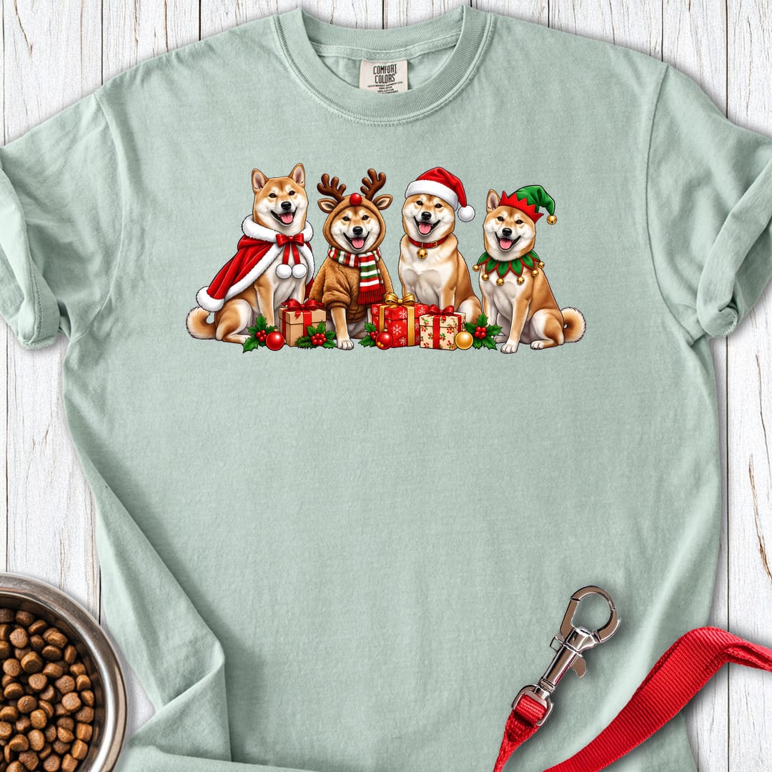 Shiba Inu Christmas Group Premium Tee Bay