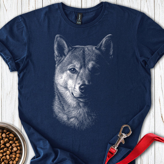 Shiba Inu Engraved — Navy