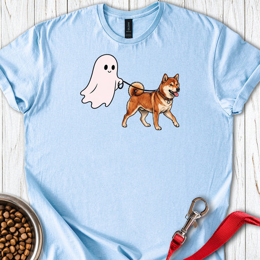 Shiba Inu Ghost Walk — Light Blue