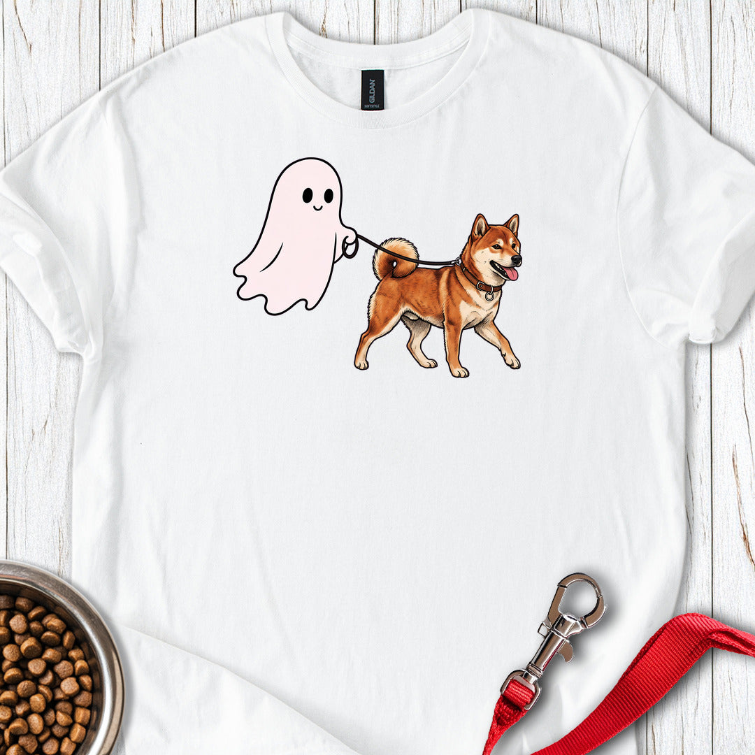 Shiba Inu Ghost Walk — White