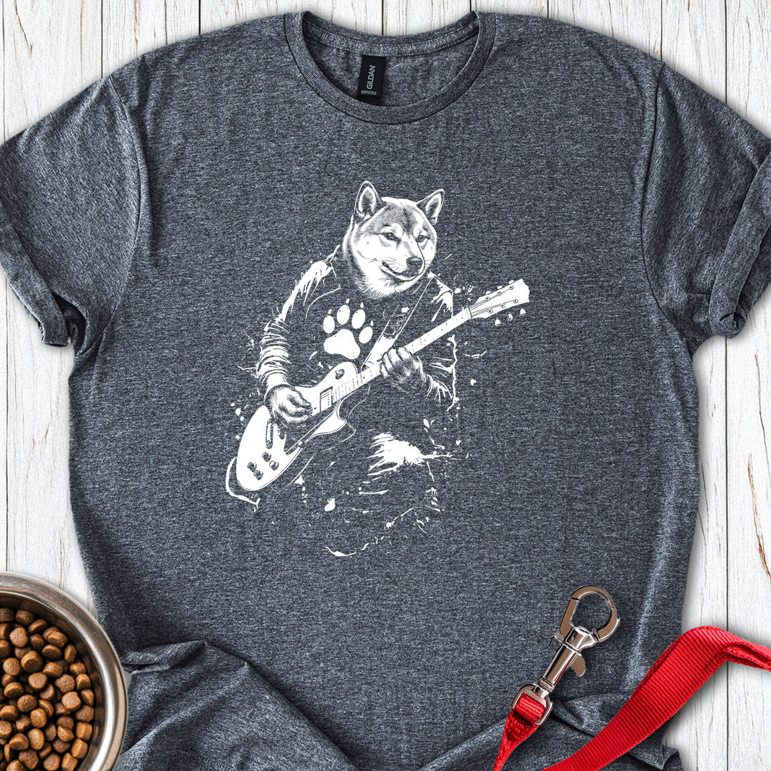 Shiba Inu Guitar Dark Heather