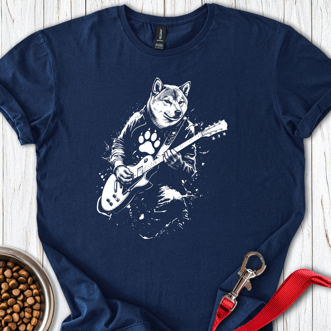 Shiba Inu Guitar Navy