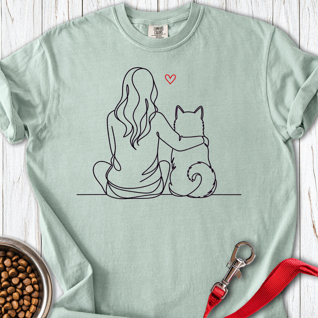 Shiba Inu Lineart Premium Tee — Bay