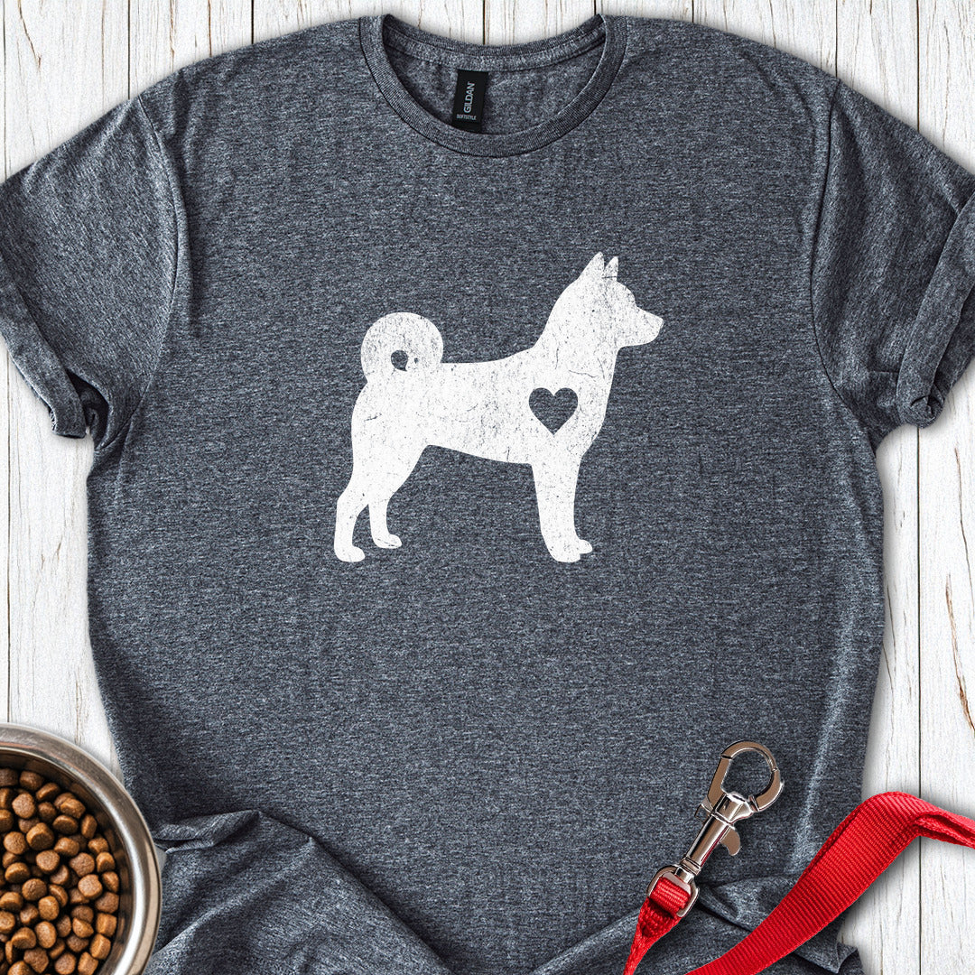 Shiba Inu Love Dark Heather