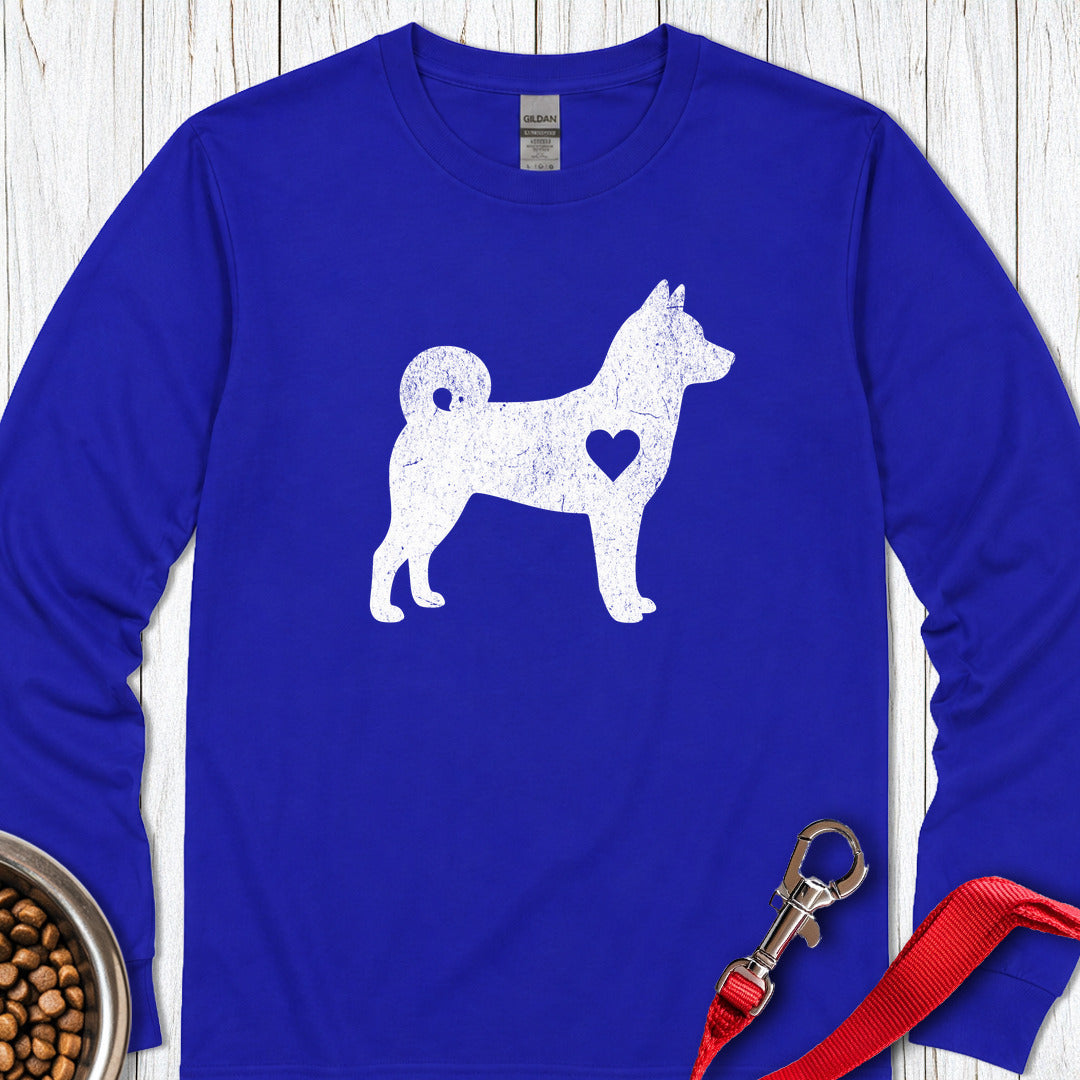 Shiba Inu Love Long Sleeve Royal