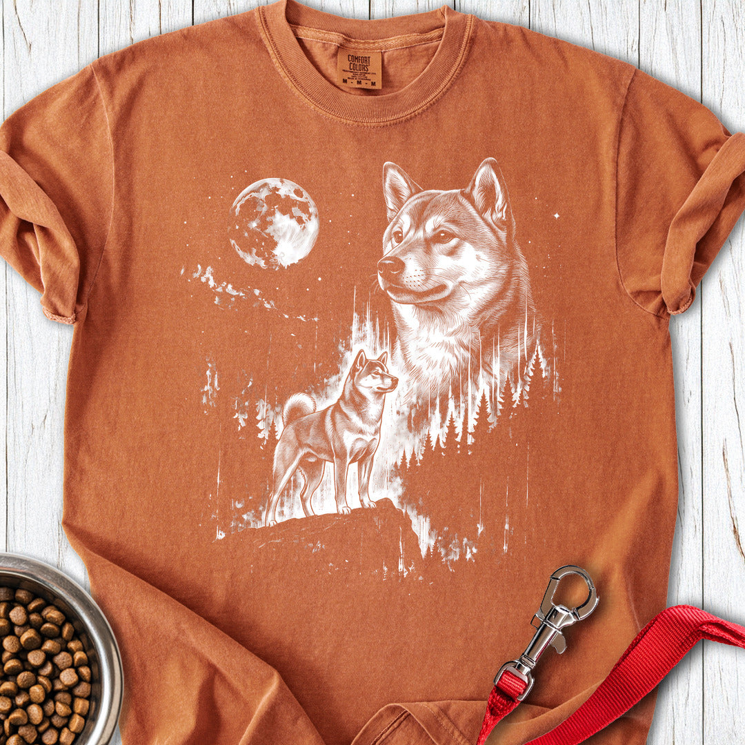 Shiba Inu Moonlight Premium Tee — Yam