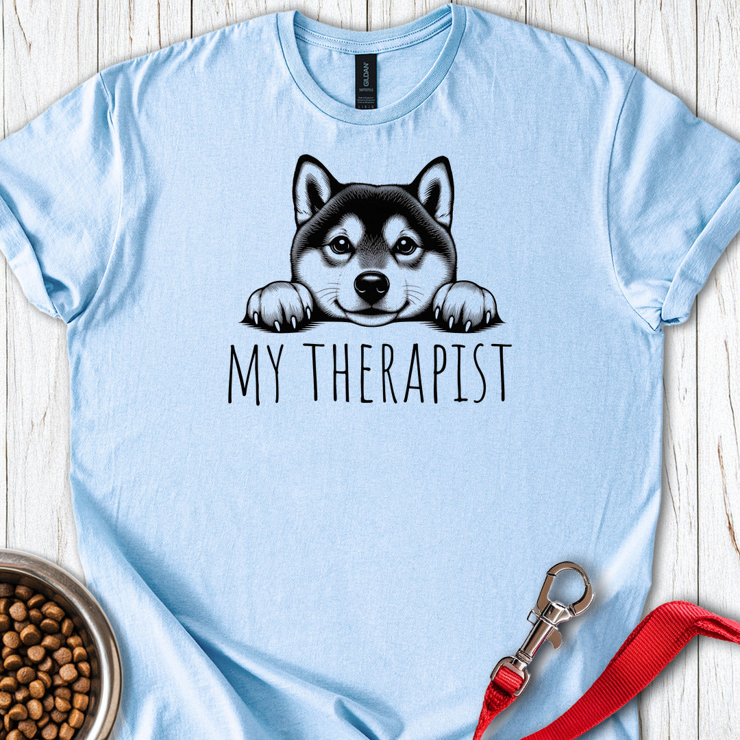 Shiba Inu My Therapist — Light Blue