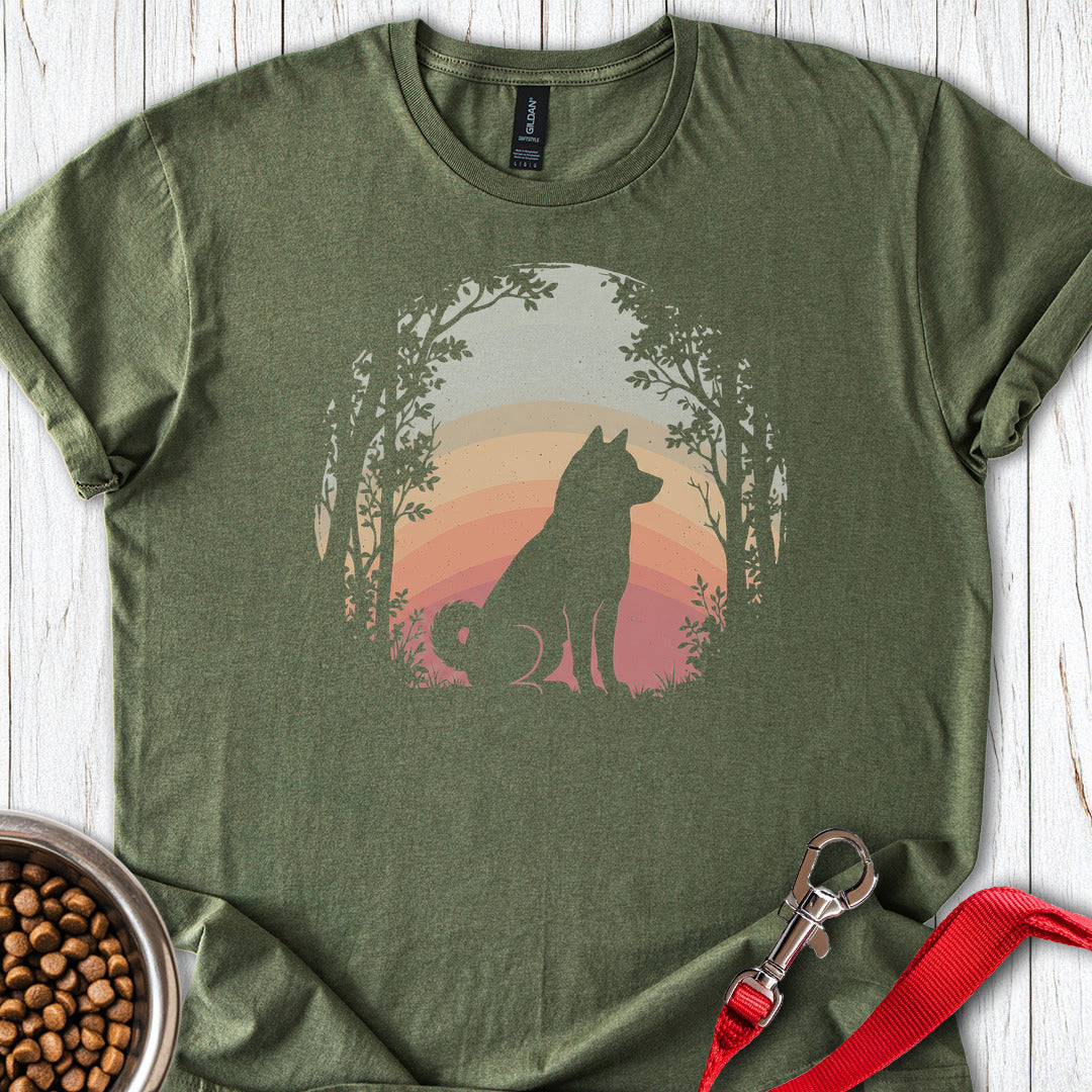 Shiba Inu Nature Military Green
