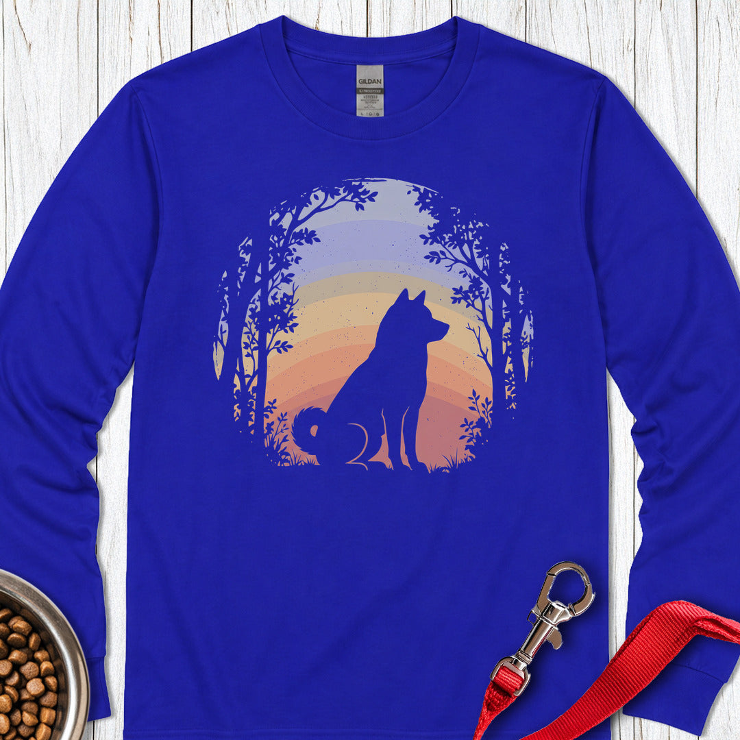 Shiba Inu Nature Long Sleeve — Royal