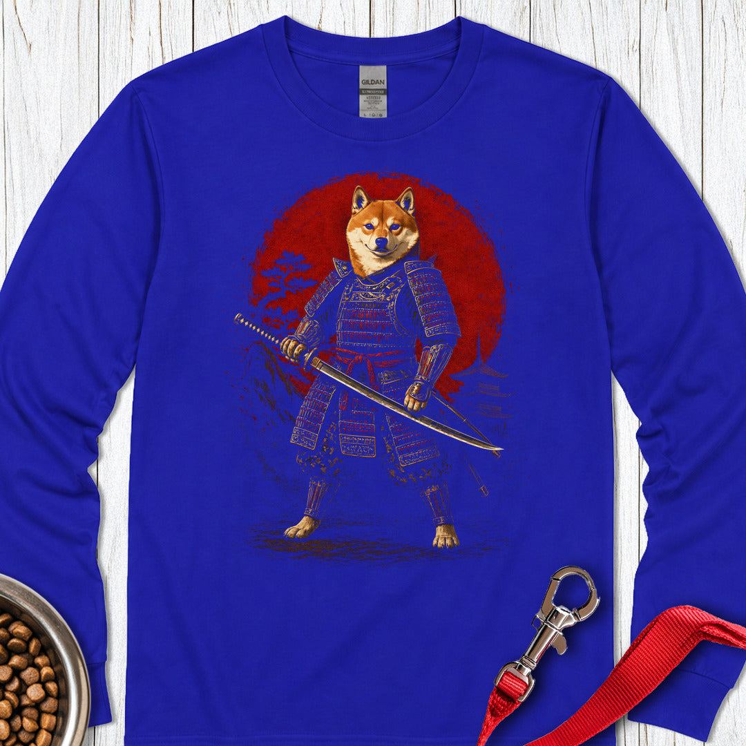 Shiba Inu Samurai II Long Sleeve — Royal
