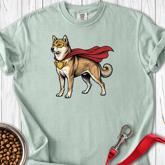 Shiba Inu Superhero Premium Tee Bay