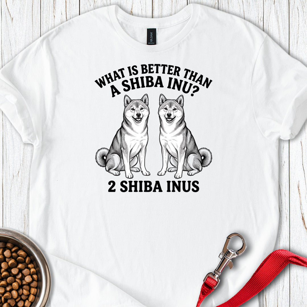 Shiba Inu What Is Better Than One — White