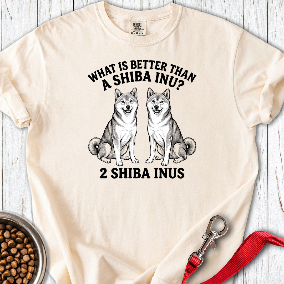Shiba Inu What Is Better Than One Premium Tee — Ivory