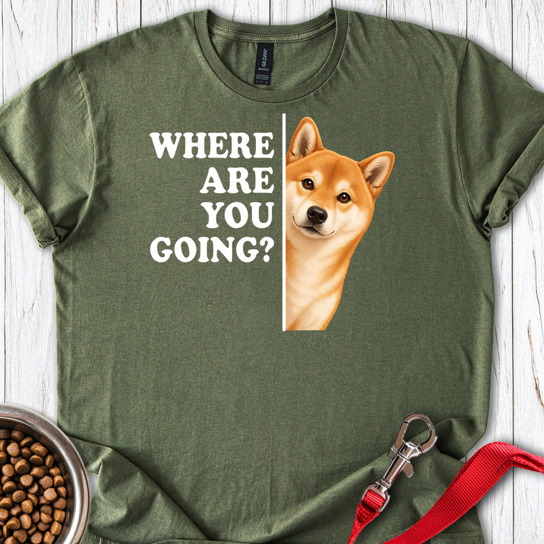 Shiba Inu Where Are You Going — Military Green