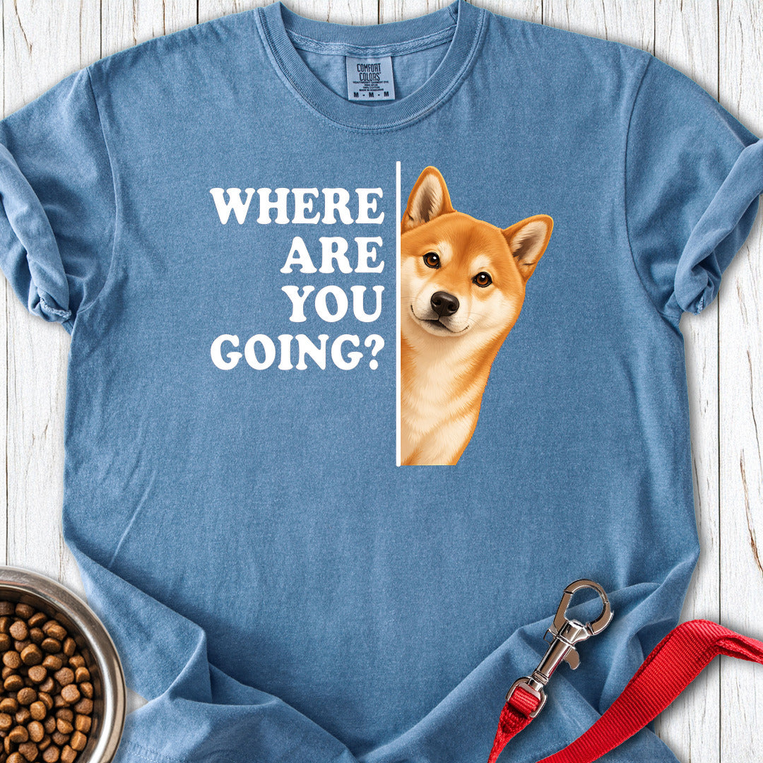 Shiba Inu Where Are You Going Premium Tee — Blue Jean