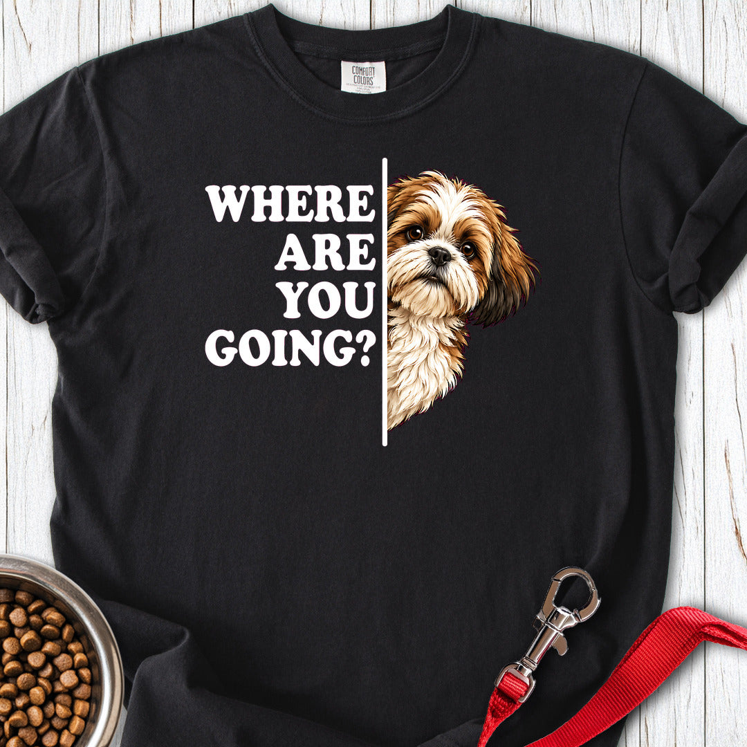 Shih Tzu Alert Premium Tee — Black