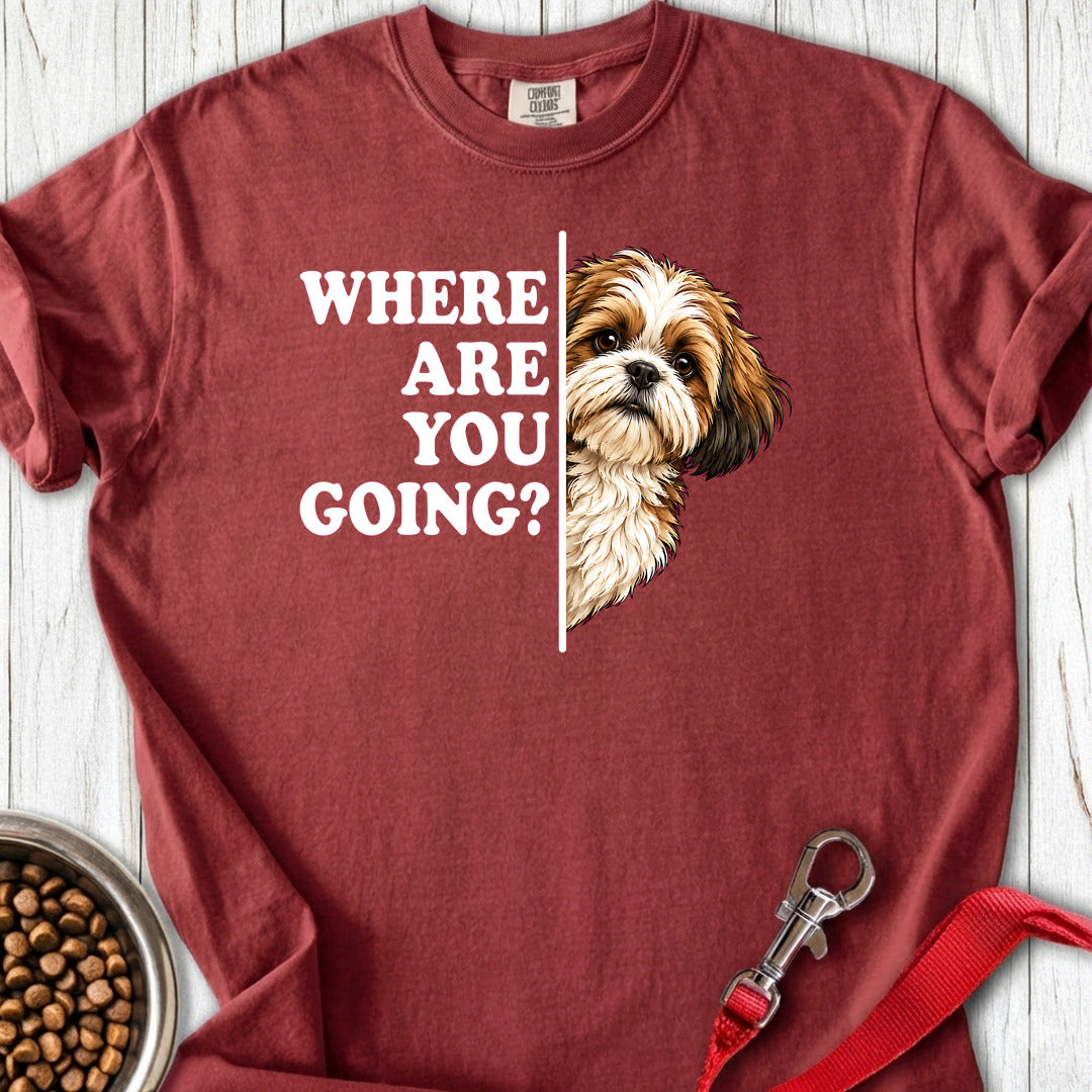 Shih Tzu Alert Premium Tee — Brick