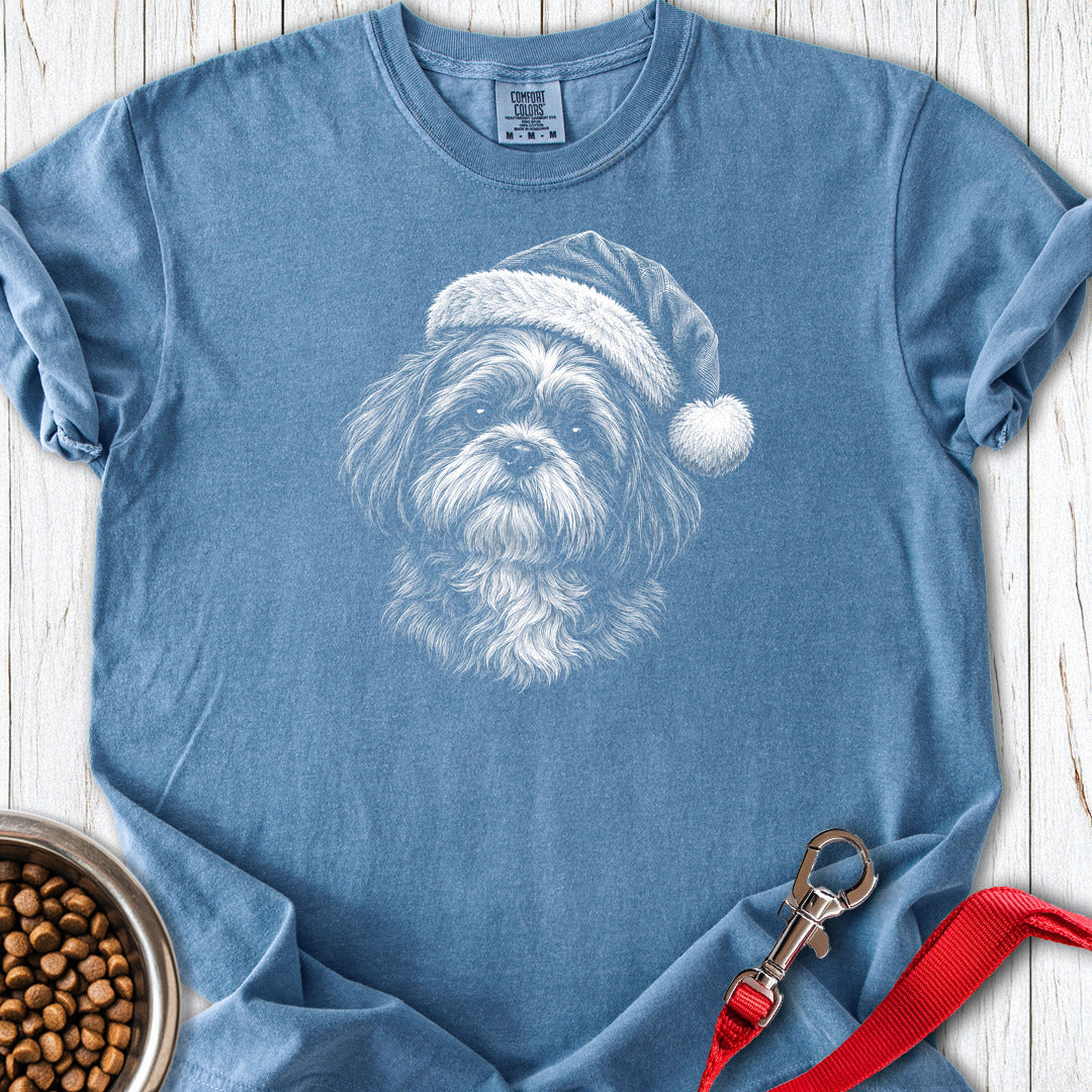Shih Tzu Christmas Premium Tee Blue Jean