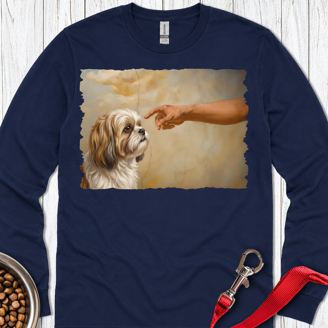 Shih Tzu Creation Long Sleeve — Navy