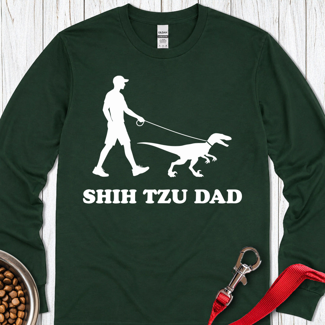 Shih Tzu Dad Long Sleeve — Forest Green