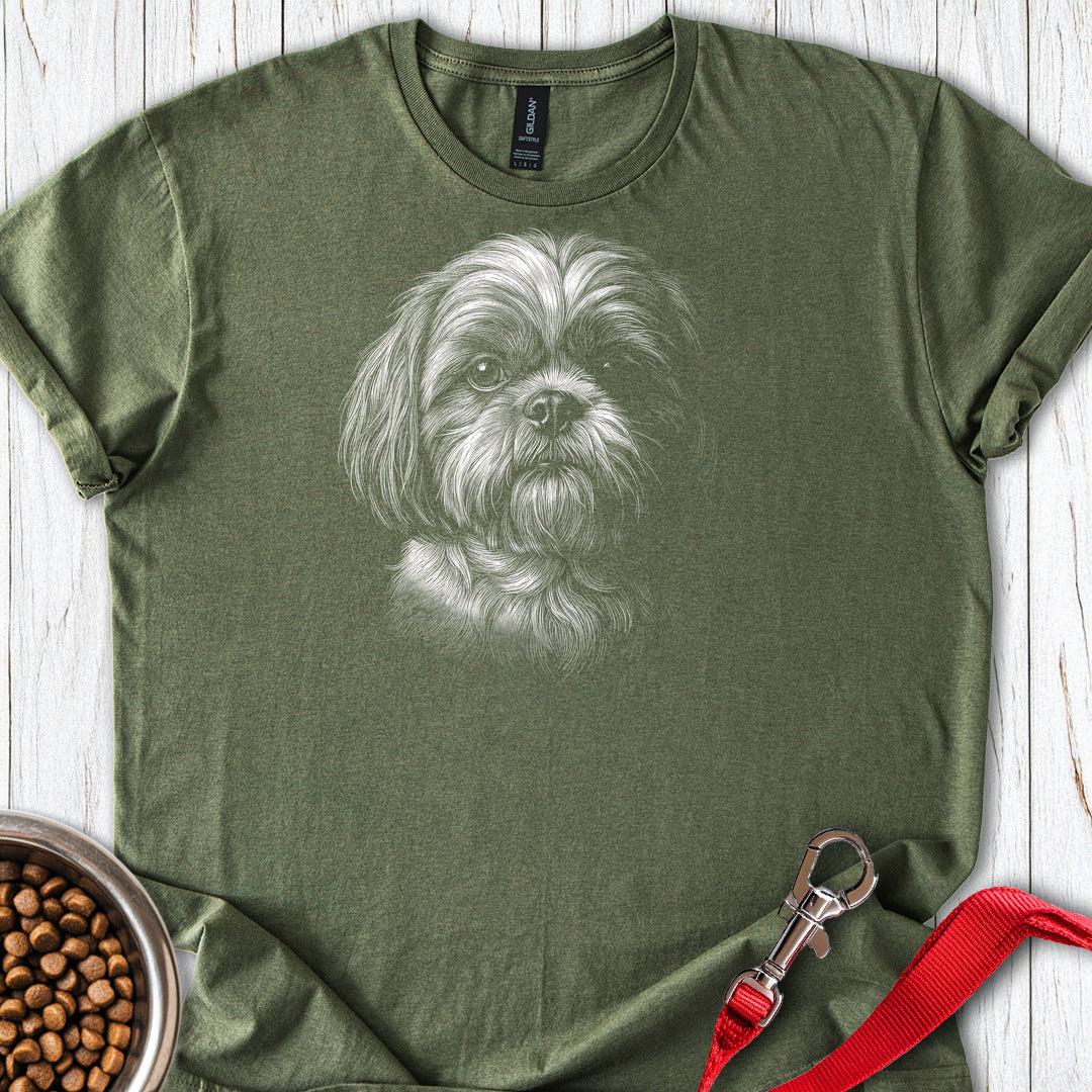 Shih Tzu Engraved — Military Green