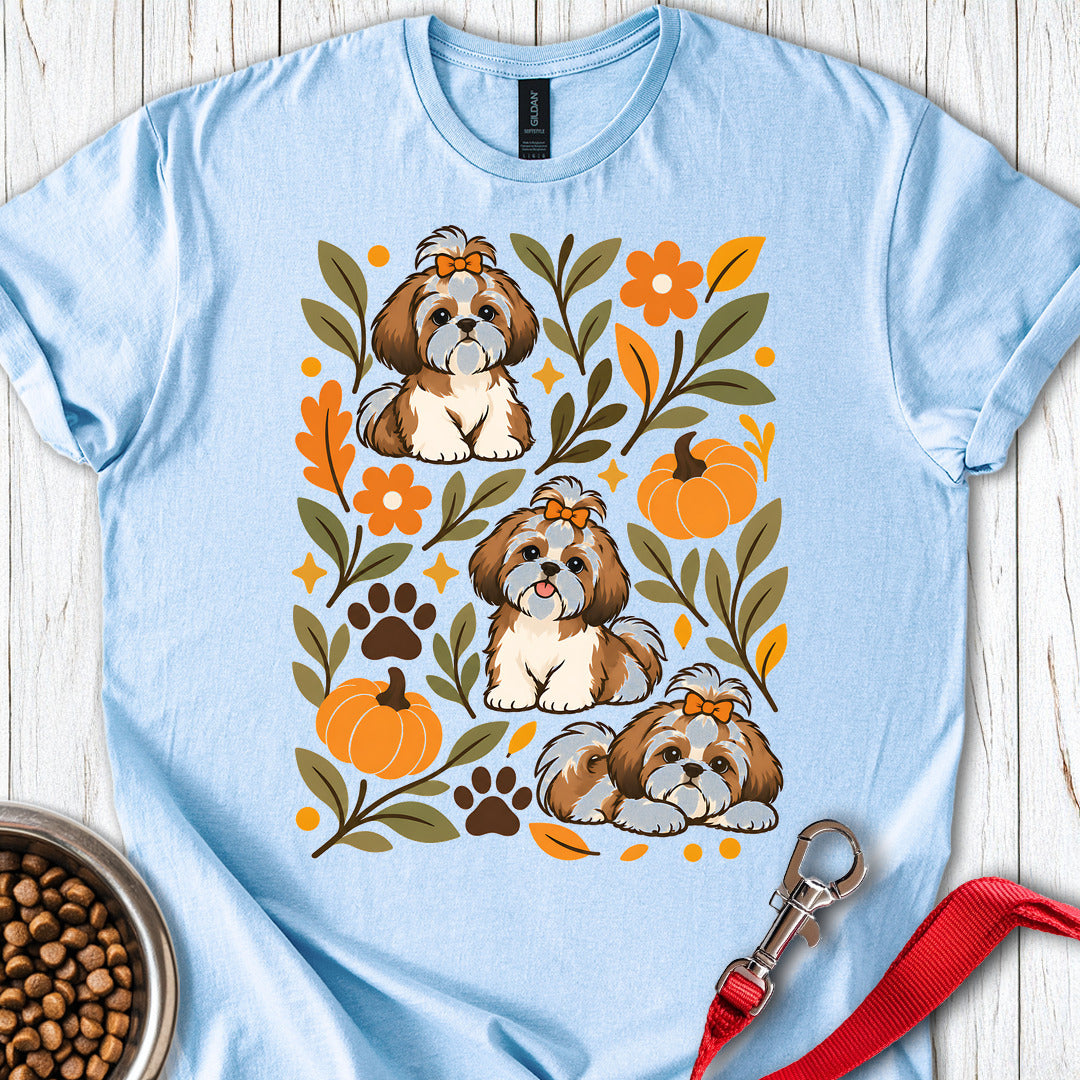 Shih Tzu Fall — Light Blue