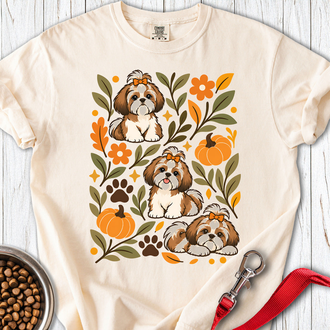 Shih Tzu Fall Premium Tee — Ivory