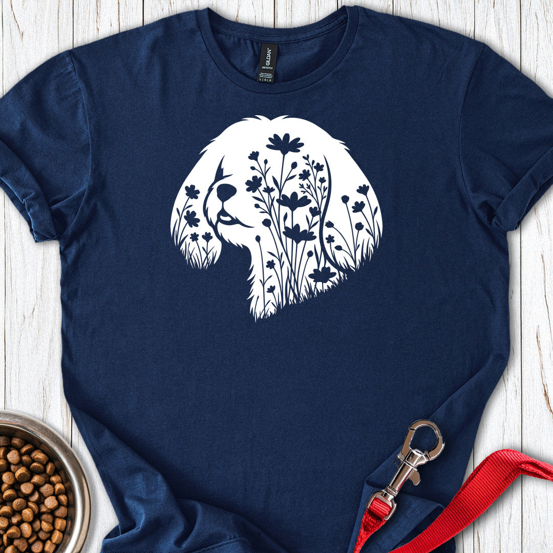 Shih Tzu Flowers — Navy