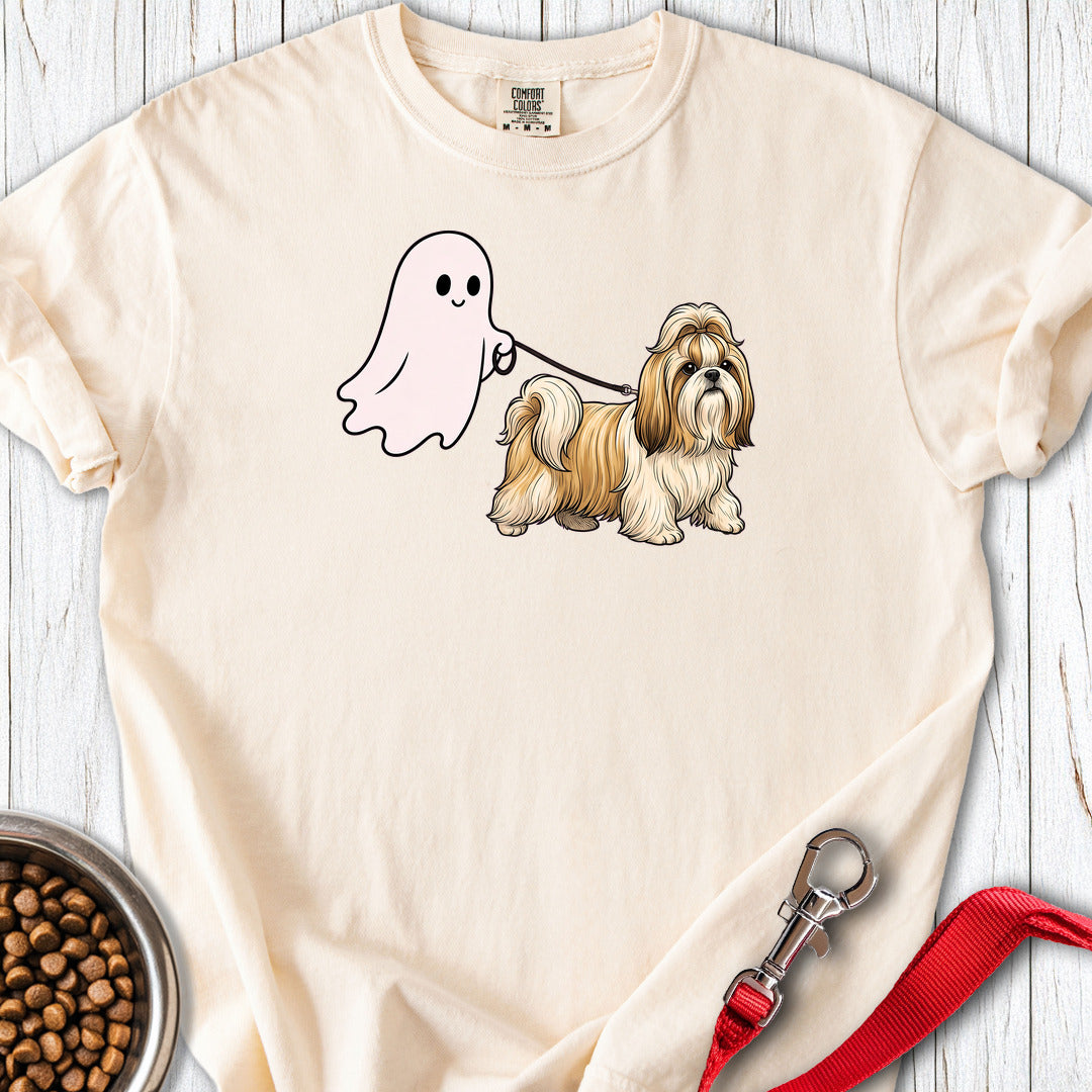 Shih Tzu Ghost Walk Premium Tee — Ivory