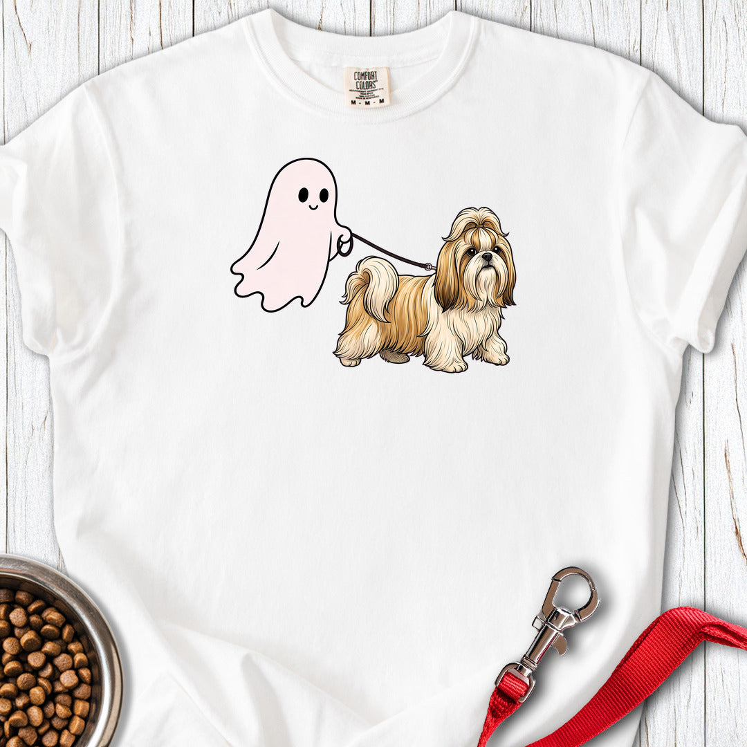 Shih Tzu Ghost Walk Premium Tee — White