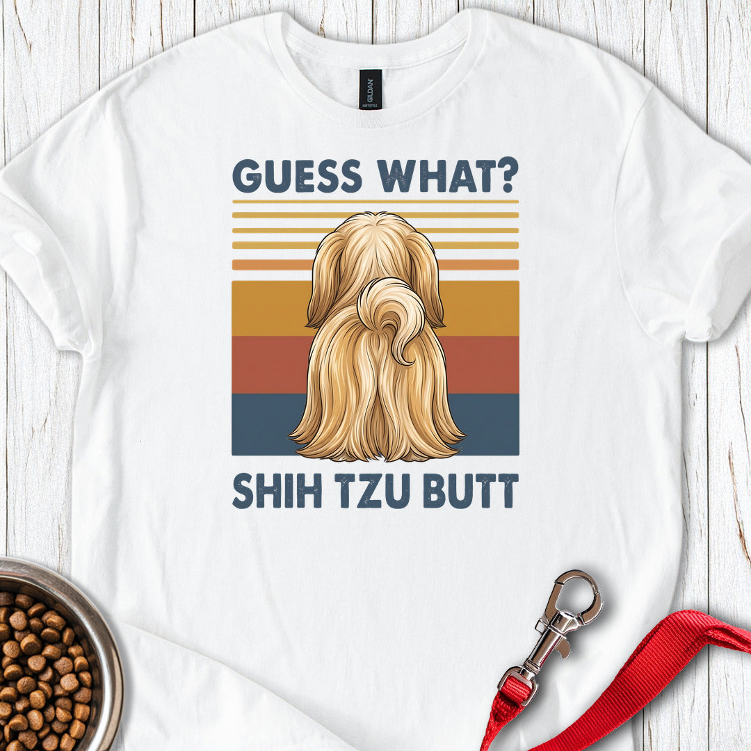 Shih Tzu Guess What — White