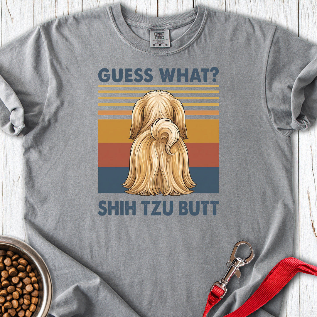 Shih Tzu Guess What Premium Tee Grey