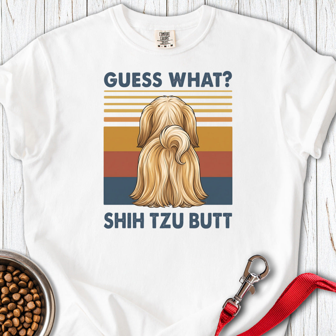 Shih Tzu Guess What Premium Tee White